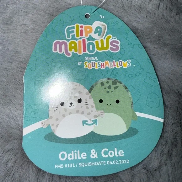 BNWT: 5” Odile & Cole Flip-A-Mallow Squishmallow - Picture 6 of 12